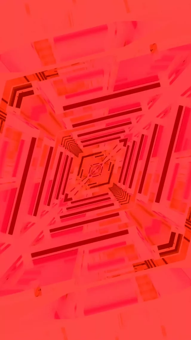 Neon Tunnel Red Spiral Vortex VJ Loop 9:16 Reels 60fps Screensaver