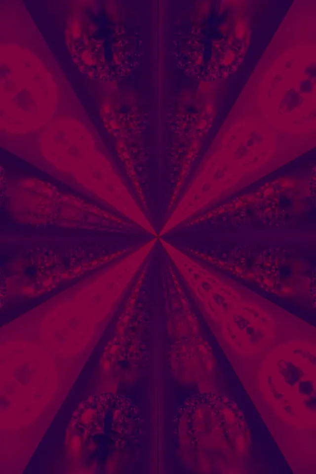 Red fractal neon tunnel vortex 2:3 portrait 60fps screensaver VJ loop