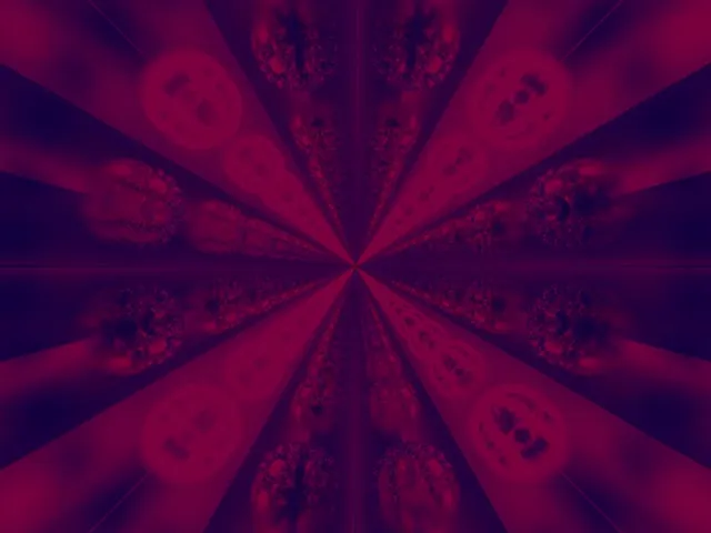 Red Spiral Vortex Neon Tunnel VJ Loop 4:3 Classic 60fps Screensaver