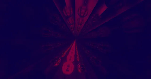 Túnel de Neons Vermell Vj Loops 4K UHD 60FPS Estalvi de Pantalla Animació