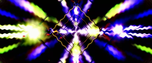 Neon Tunnel Screensaver 2.39:1 Cinemascope 60fps VJ Loop Blue Purple Green