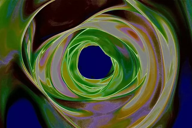 Neon Tunnel Screensaver 3:2 Surface 60fps Green Purple Swirl Vj Loop Windows 10 PC