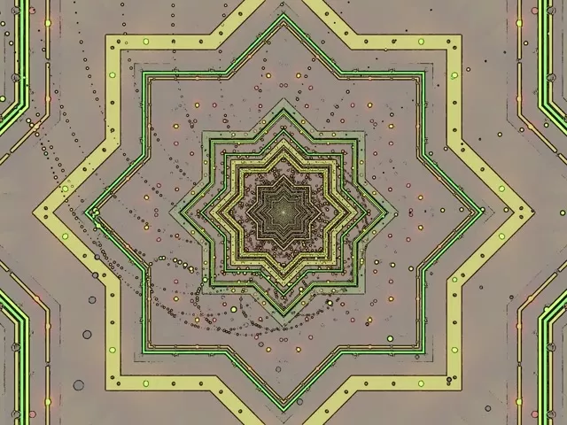 ნეონის ტუნელი Screensaver 4:3 კლასიკური 60fps მწვანე ვარსკვლავი ნიმუში VJ Loop PC