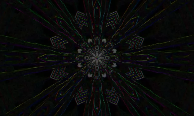 Neon Tunnel VJ Loop 5:3 Wide 60fps Screensaver Kaleidoscope