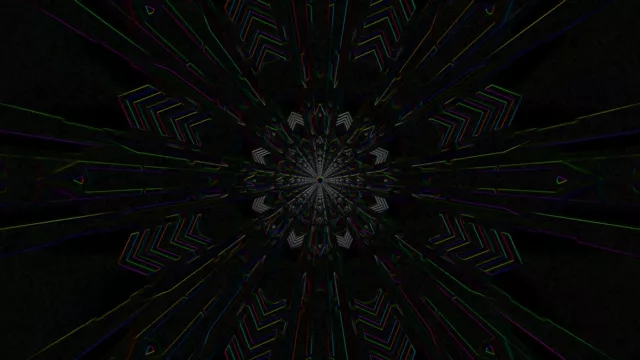 Neon Tunnel Screensaver 4K 60FPS Colorful VJ Loop Windows PC