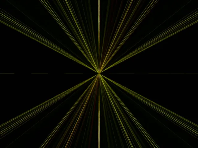 4:3 Classic 60fps Neon Tunnel Screensaver - Radiating Green Lines VJ Loop