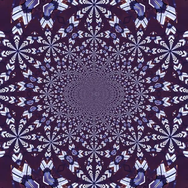 Neon Tunnel Kaleidoscope Vortex 1:1 Square 60fps Screensaver