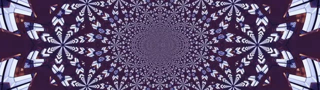 32:9 Ultrawide Neon Tunnel Kaleidoscope VJ Loop 60fps Screensaver