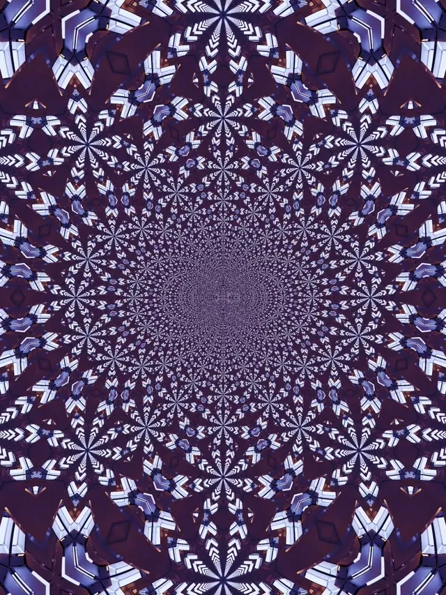 3:4 iPad Portrait Neon Tunnel VJ Loop 60fps Kaleidoscope Screensaver