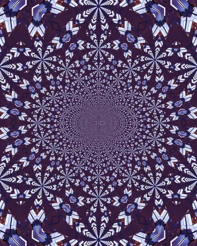 Neon Tunnel Kaleidoscope Vortex 4:5 Instagram 60fps Screensaver