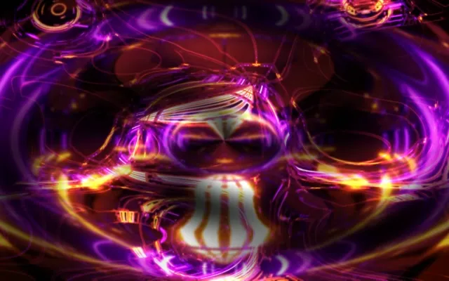 Neon Tunnel VJ Loop - Pulsating Purple Vortex 16:10 Macbook 60fps Screensaver