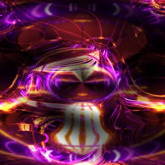 Neon Tunnel VJ Loop 1:1 Square 60fps Pulsating Purple Vortex Screensaver