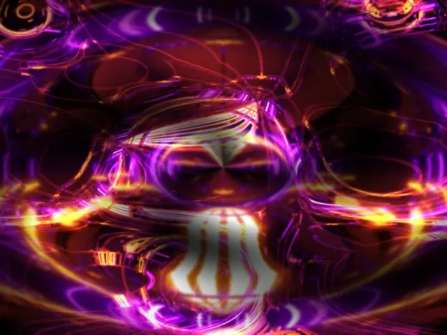 4:3 Classic Neon Tunnel Pulsating Vortex 60fps VJ Loop Screensaver