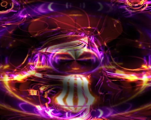 5:4 Industrial Neon Tunnel Spiraling Vortex 60fps VJ Loop Screensaver