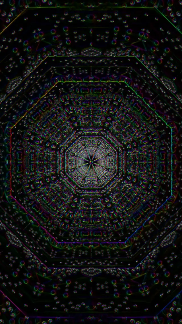 Neon Tunnel Vj Loop 9:16 Reels 60fps Screensaver Kaleidoscope