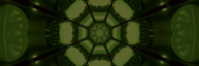 Neon Tunnel Fractal Kaleidoscope 3:1 Triple Wide 60fps VJ Loop Screensaver