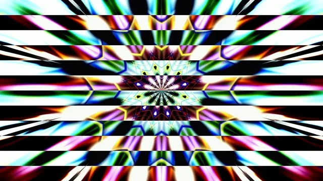 Neon Tunnel Screensaver 4K 60FPS VJ Loop Kaleidoscope Windows PC