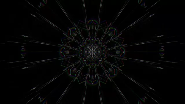Neon Tunnel Screensaver 4K 60fps VJ Loop Kaleidoscope