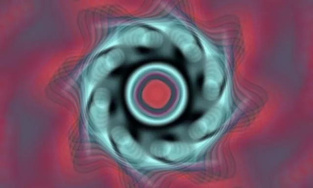 Neon Tunnel Vj Loop 5:3 Wide 60fps Screensaver Teal Spiral