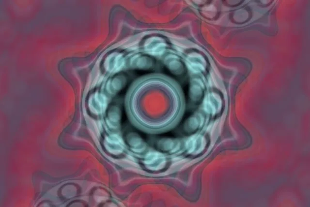 Cyan Pulsating Hexagon Neon Tunnel 3:2 Surface 60fps Screensaver VJ Loop