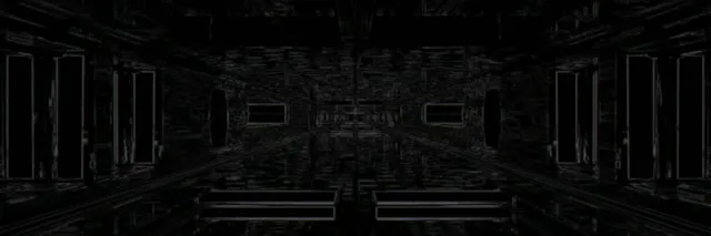Neon Tunnel Infinite Corridor 3:1 Triple Wide 60fps VJ Loop Screensaver