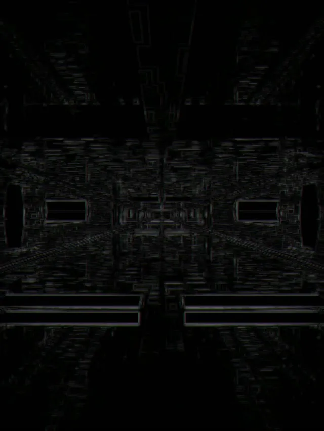 Neon Tunnel Glitch Grid VJ Loop 3:4 iPad Portrait 60fps Screensaver