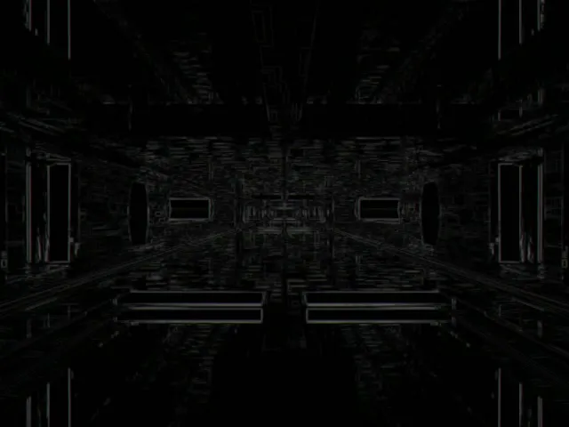 Neon Tunnel VJ Loop 4:3 Classic 60fps Screensaver Glitch Grid Vortex