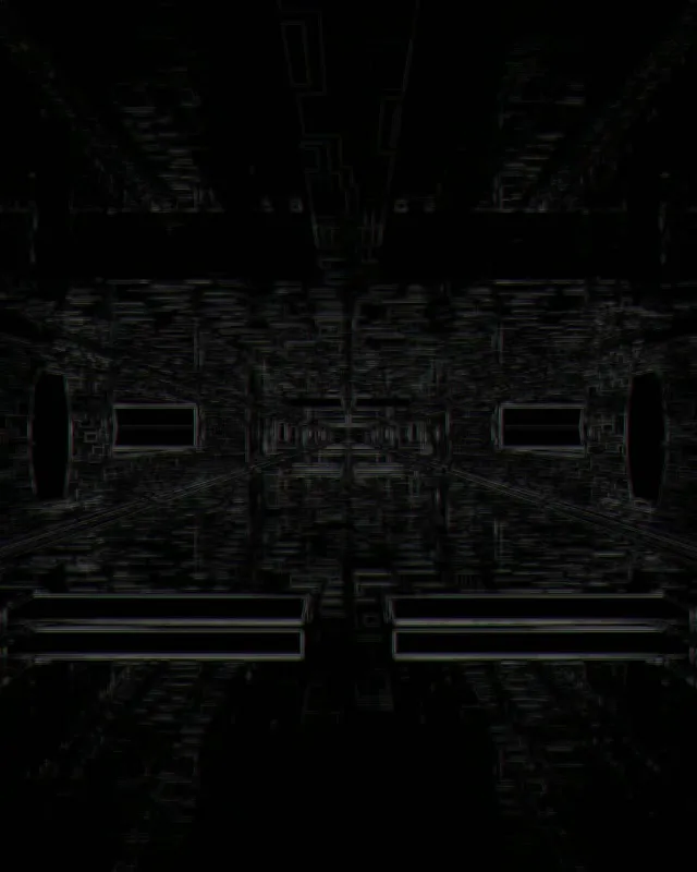 Neon Tunnel Recursive Grid Vortex 4:5 Instagram 60fps VJ Loop Screensaver