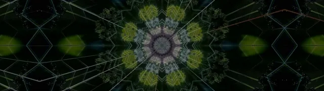 32:9 Ultrawide Neon Tunnel Kaleidoscope VJ Loop 60fps Screensaver