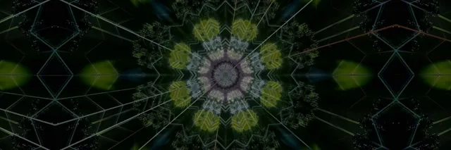 Neon Tunnel Kaleidoscope VJ Loop 60fps 3:1 Screensaver