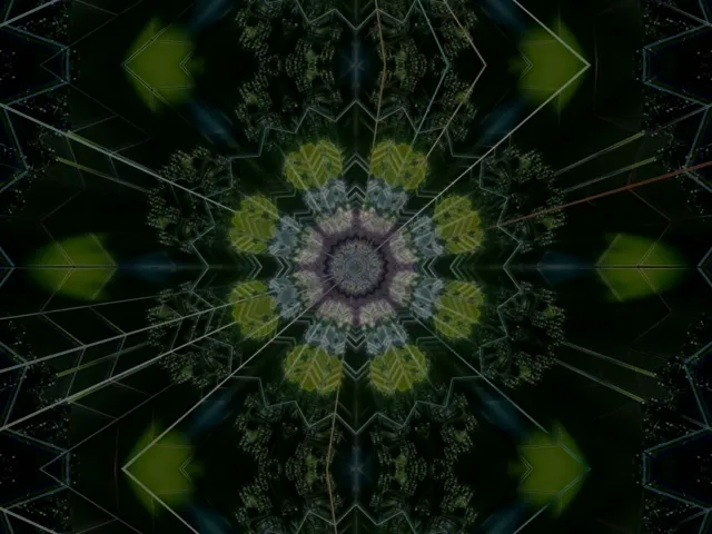 4:3 Classic Neon Tunnel Spiraling Diamond Vortex 60fps Screensaver VJ Loop