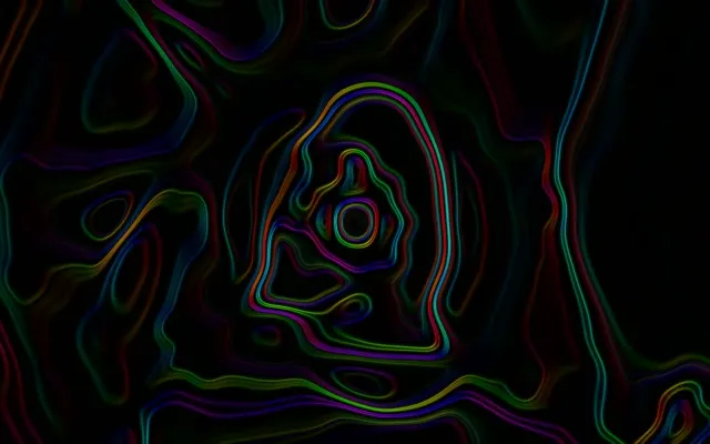 Neon Tunnel Topographic Wave Vj Loop 16:10 Macbook 60fps Screensaver