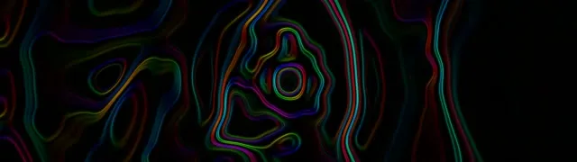 Neon Tunnel Swirling Topographic Lines 32:9 Super Ultrawide 60fps Screensaver Vj Loop