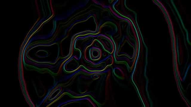 Tunel Neon Ruajtës Ekrani 4K UHD 60fps Vija Ngjyrash Vj Loop