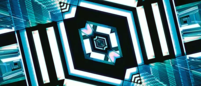 Neon Tunnel Spiral Diamond Vj Loop 21:9 Ultrawide 60fps Screensaver