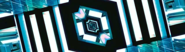 Neon Tunnel Diamond Vortex VJ Loop 32:9 Super Ultrawide 60fps Screensaver