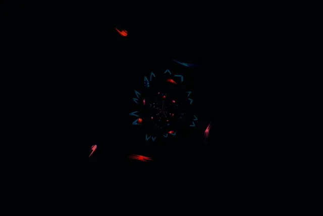 Неоновый туннель калейдоскоп цветок вихрь VJ петля 3:2 Surface 60fps заставка