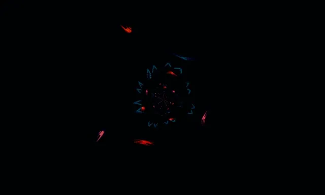 نفق النيون كاليدوسكوب زهر VJ Loop 5:3 Wide 60fps Screensaver