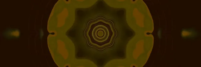 3:1 Triple Wide 60fps Neon Tunnel Golden Kaleidoscope VJ Loop Screensaver