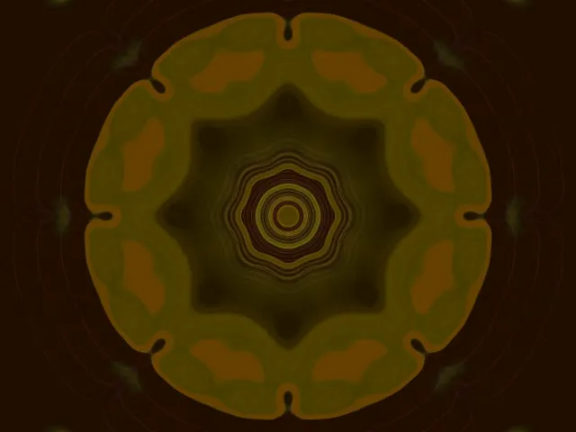 Golden Star Neon Tunnel 4:3 Classic 60fps Screensaver VJ Loop