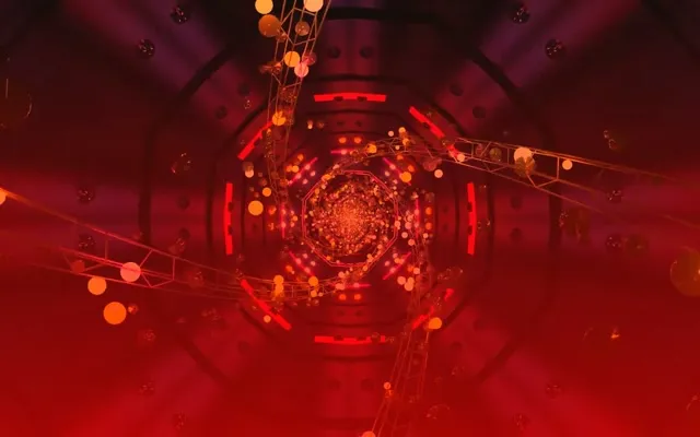 Túnel de Neó Octàgon Vòrtex VJ Loop 60fps 16:10 MacBook Protector de Pantalla