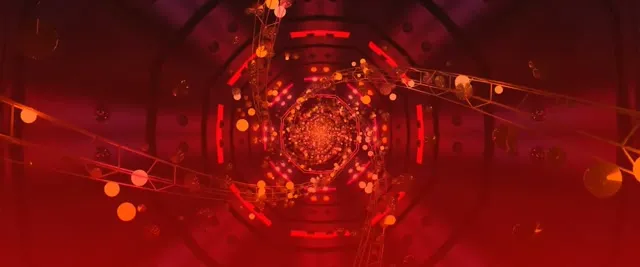 تونل نئون گردابه هشت ضلعی 2.39:1 Cinemascope 60fps محافظ صفحه VJ Loop