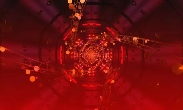 Túnel Neón Octógono Vórtice VJ Loop 5:3 Ancho 60fps Protector de Pantalla