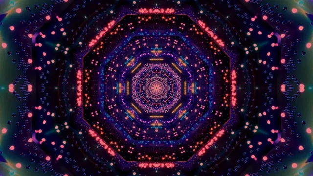 নিয়ন টানেল স্ক্রিনসেভার 4K UHD 60fps অক্টাগন VJ Loop