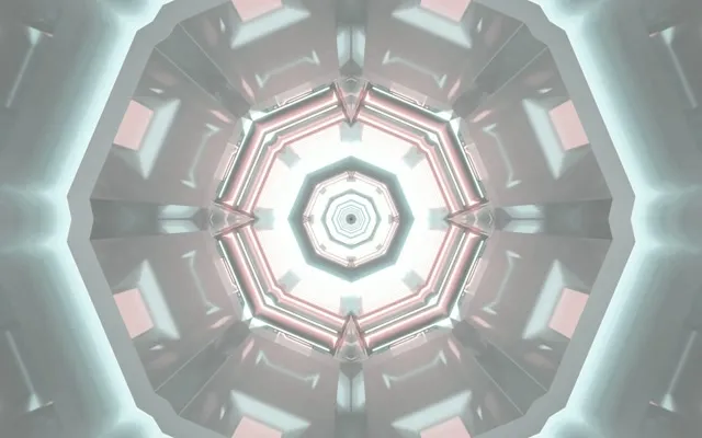 تونل نئون هشت ضلعی گرداب VJLoops 60fps 16:10 Macbook محافظ صفحه