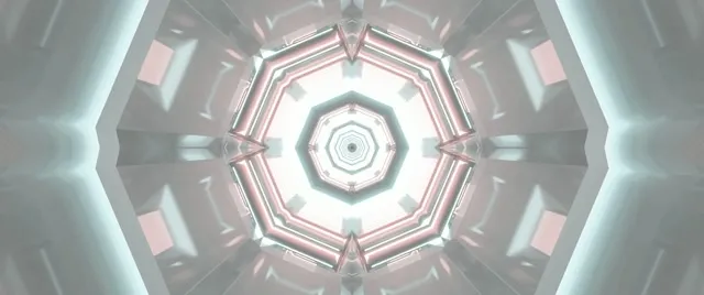 Neon Predor Osmerokotnik Vrtinec Ohranjevalnik Zaslona 2.39:1 Cinemascope 60fps VJ Loop