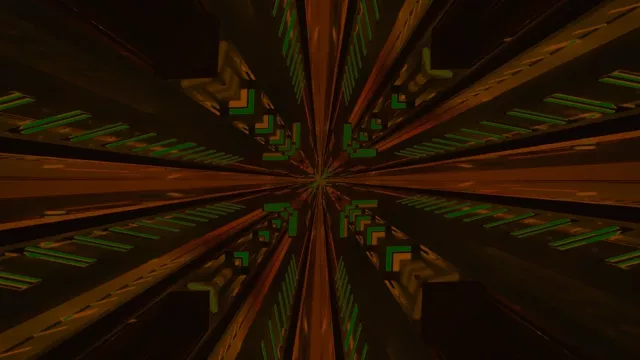 neon tunnel screensaver 4k uhd 60fps orange green geometric patterns windows 11 vj ...
