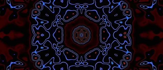 Neon Tunnel Kaleidoscope Bloom VJ Loop 21:9 Ultrawide 60fps Screensaver