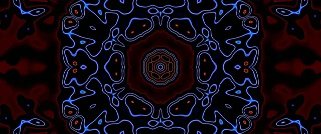 Neon Tunnel Kaleidoscope Vj Loop 2.39:1 Cinemascope 60fps Screensaver