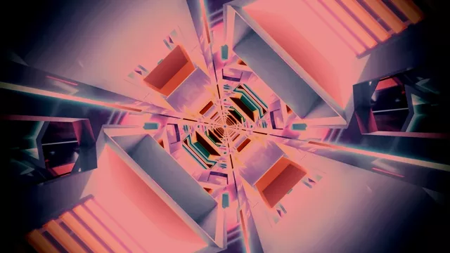 Neon Tunel Ohranjevalnik Zaslona 4K UHD 60fps Rožnat Vrtinec VJ Loop